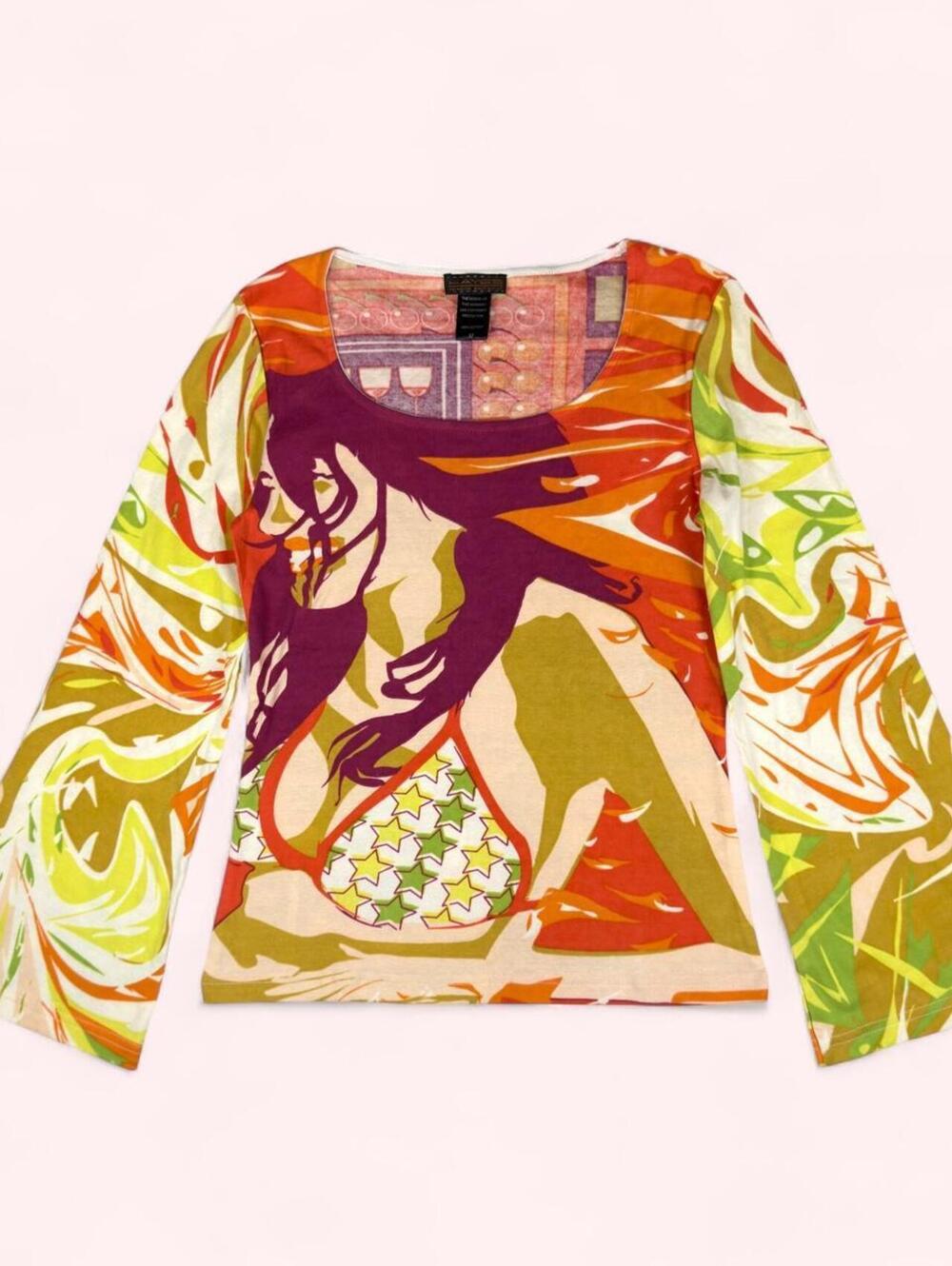 Y2K Hayes long sleeve graphic top